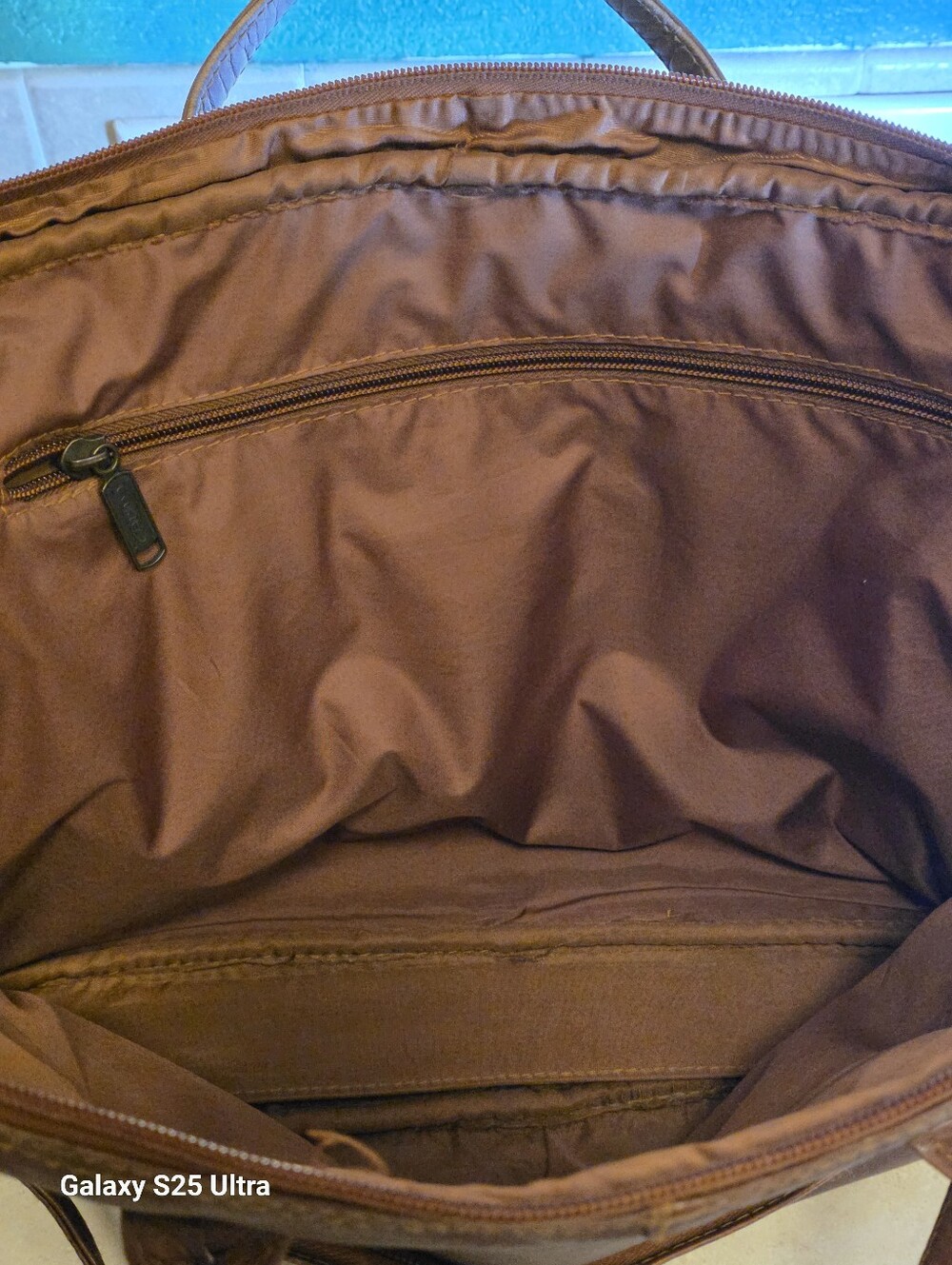 Vintage CORTEZ Brown Colombian Leather Briefcase Laptop Bag - EUC - Picture 9 of 17